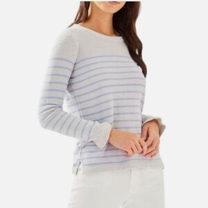 NWT Lilly Pulitzer Calloway Sweater in Seaside Grey Coastal Shell Stripe Sz S